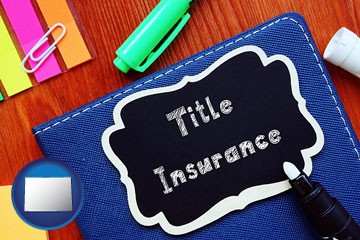 title insurance concept - with Colorado icon