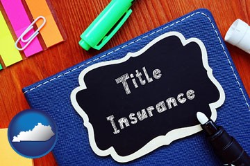 title insurance concept - with Kentucky icon