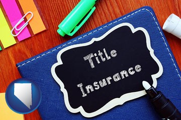title insurance concept - with Nevada icon