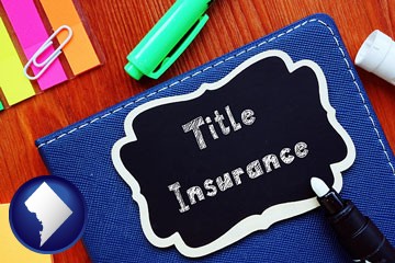 title insurance concept - with Washington, DC icon